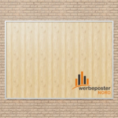 Werbe-Plakatwand 9/1 – robuste Großfläche aus Stahl und Birkenholz